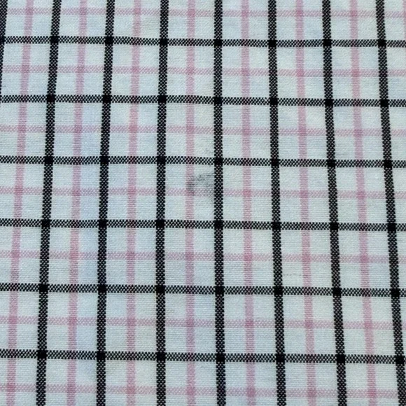 Polo Ralph Lauren Button‎ Down Shirt Men's Med Windowpane Plaid Pink Brown * - Picture 8 of 9